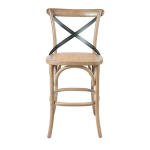 Cross Back Fixed Counter Stool - sleek stools for kitchen bars | Image 4 | InSTYLE Home & Rugs