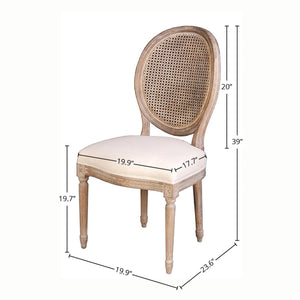 Napoleon Dining Chair w/ Cane Back - comfortable dining experience | Image 3 | InSTYLE Home & Rugs