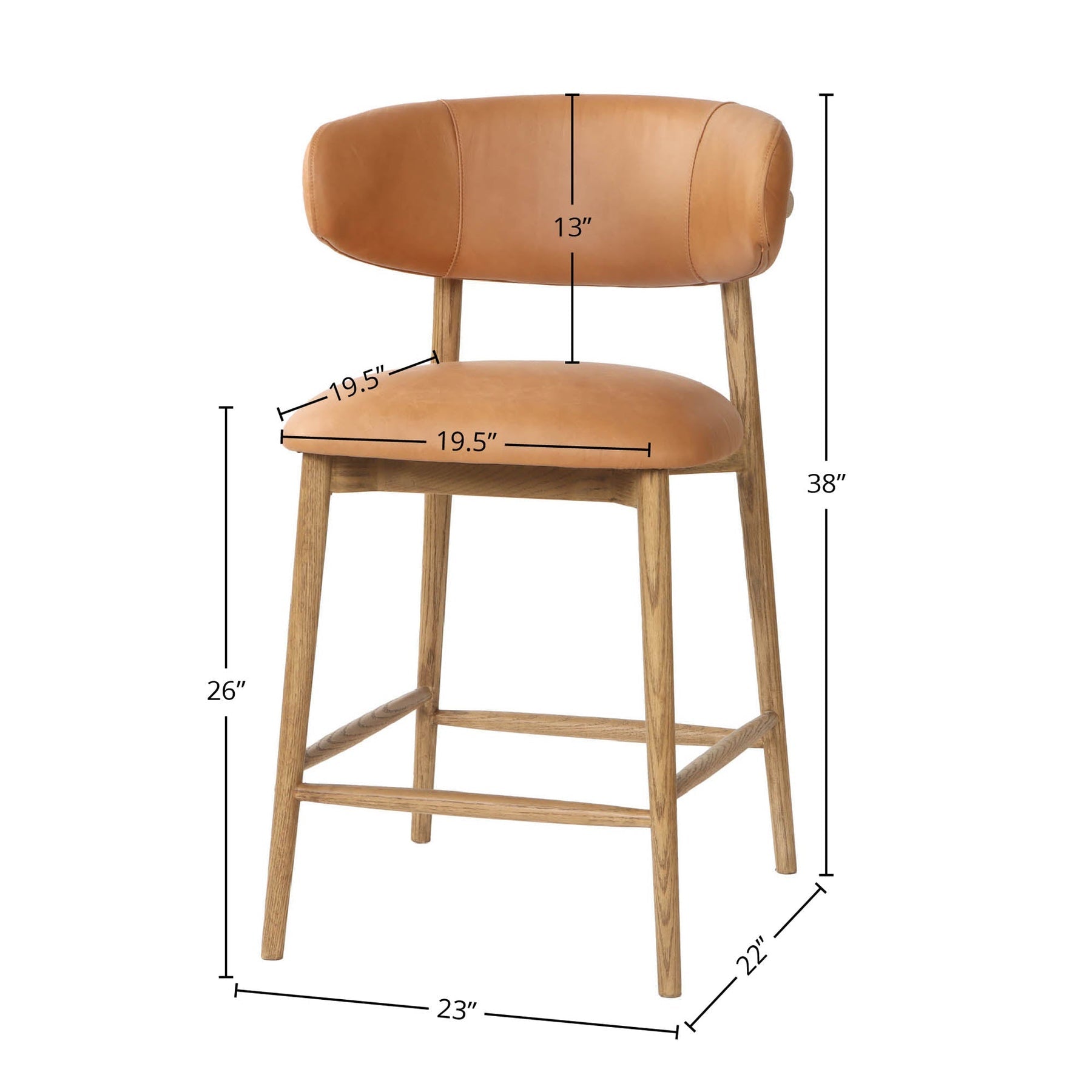 Milo Counter Stool - ergonomic design for comfort | Image 8 | InSTYLE Home & Rugs
