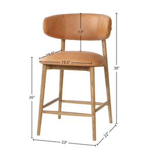 Milo Counter Stool - ergonomic design for comfort | Image 8 | InSTYLE Home & Rugs