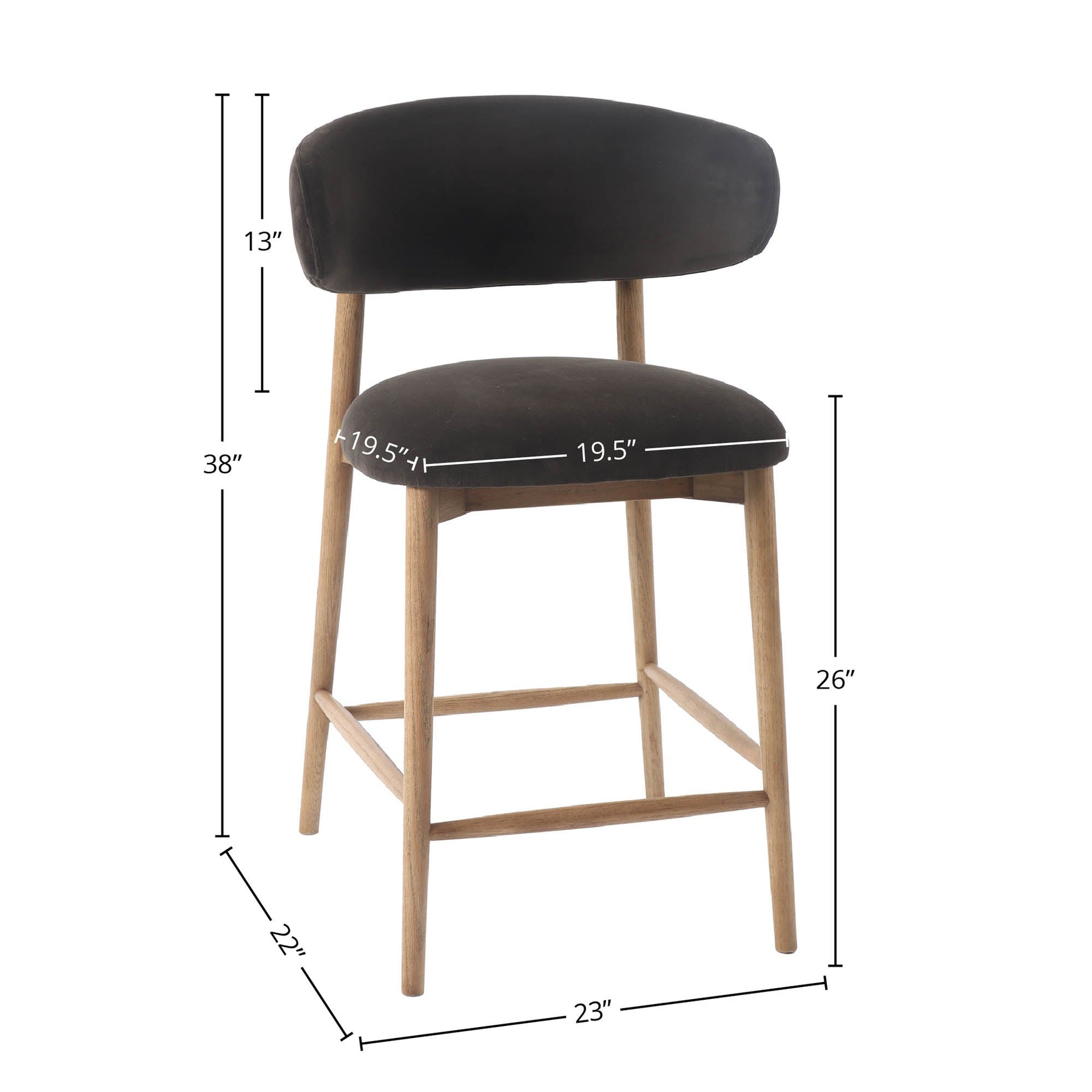 Milo Counter Stool - perfect for modern counters | Image 3 | InSTYLE Home & Rugs