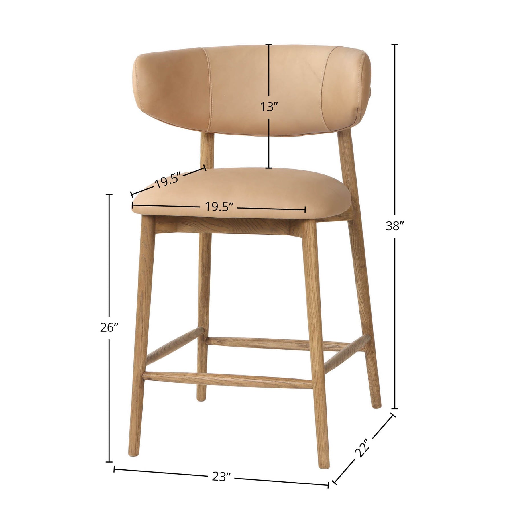 Milo Counter Stool - sleek stools for kitchen bars | Image 6 | InSTYLE Home & Rugs