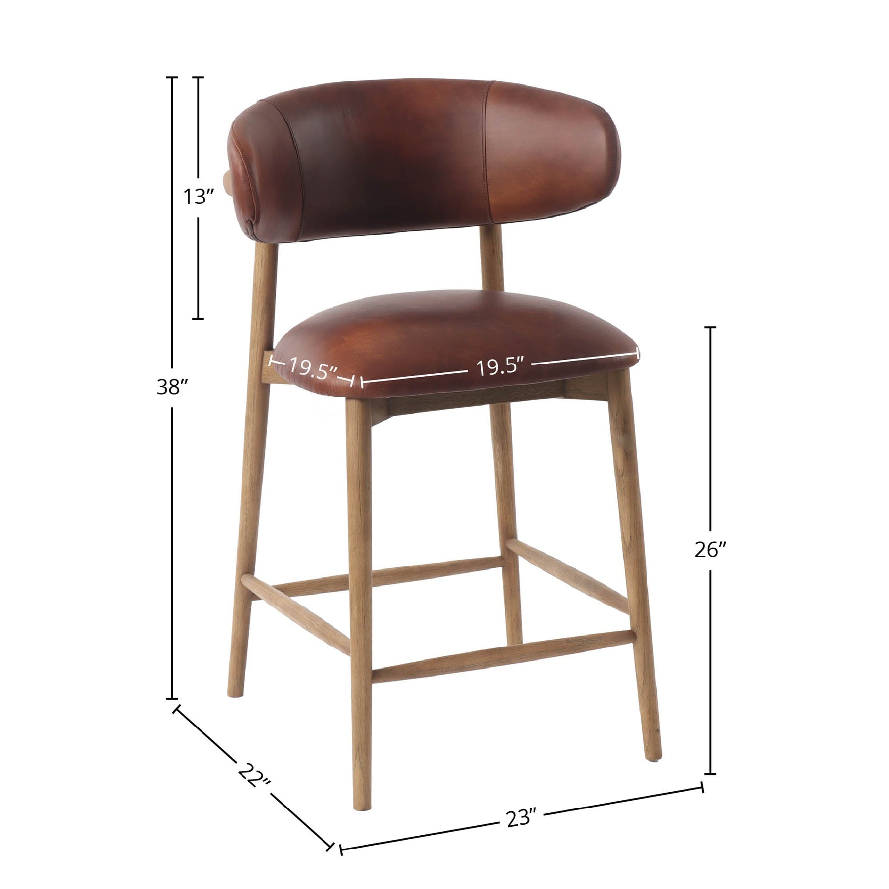 Milo Counter Stool - sleek stools for kitchen bars | Image 3 | InSTYLE Home & Rugs