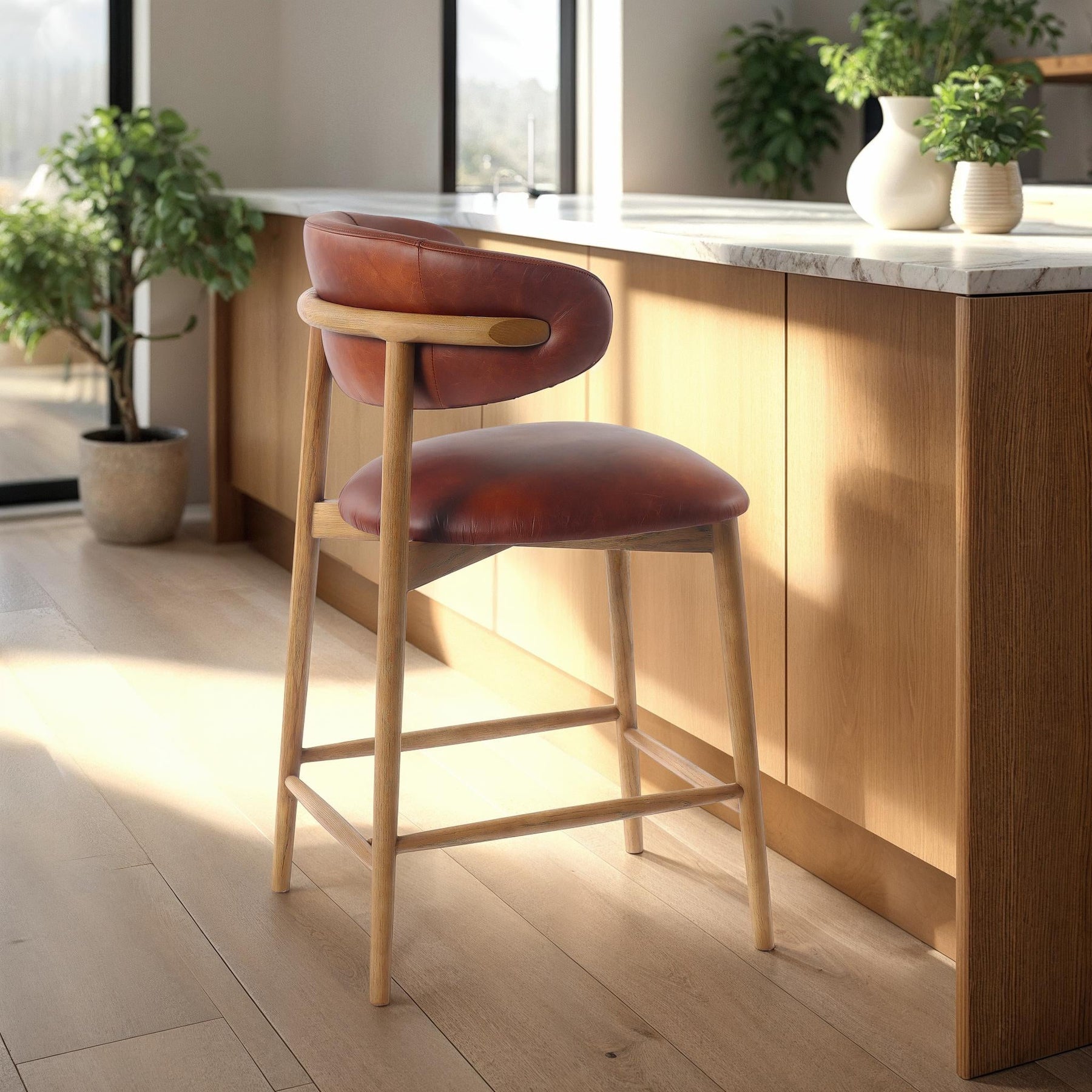 Milo Counter Stool - sleek stools for kitchen bars | Image 2 | InSTYLE Home & Rugs