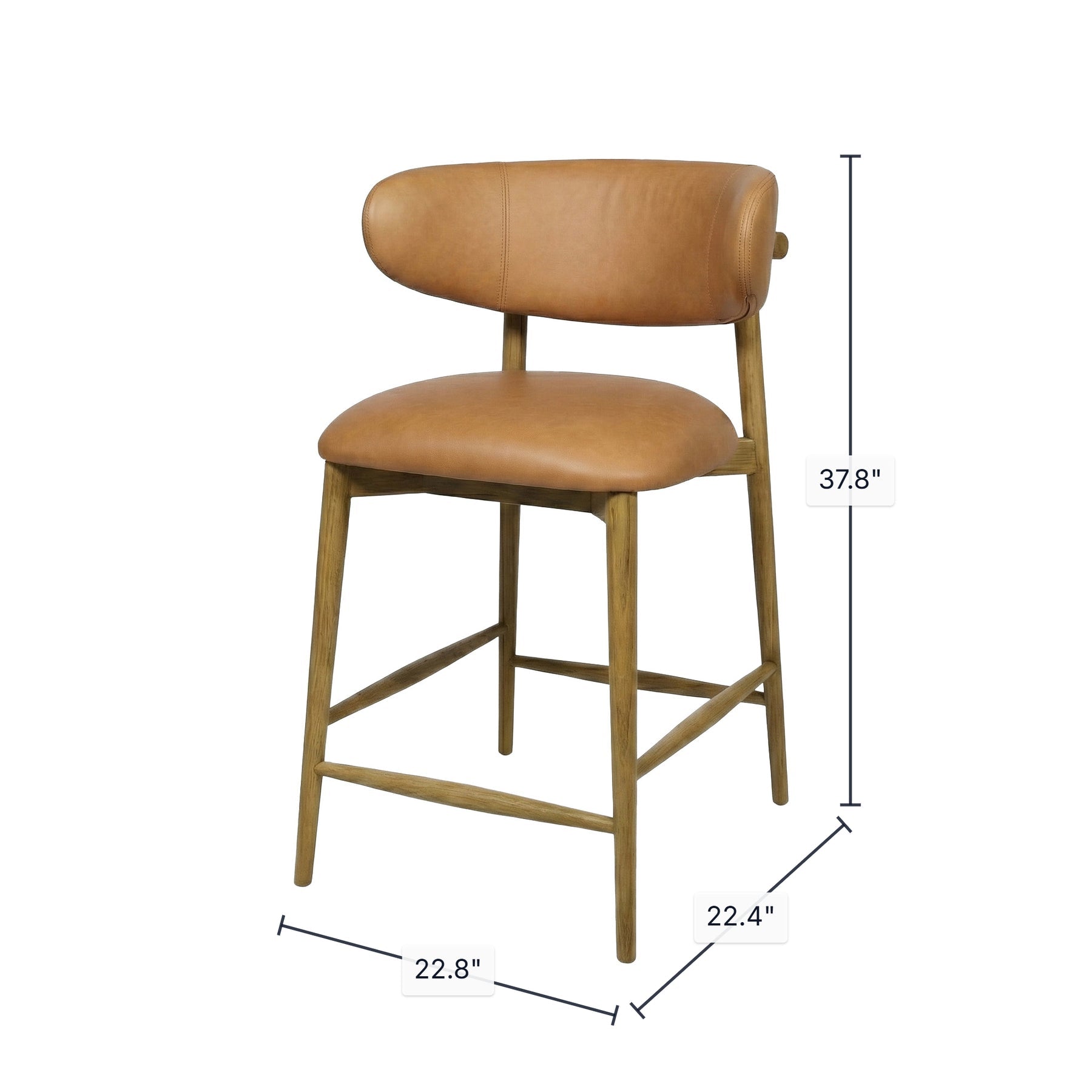 Milo Counter Stool - ergonomic design for comfort | Image 3 | InSTYLE Home & Rugs