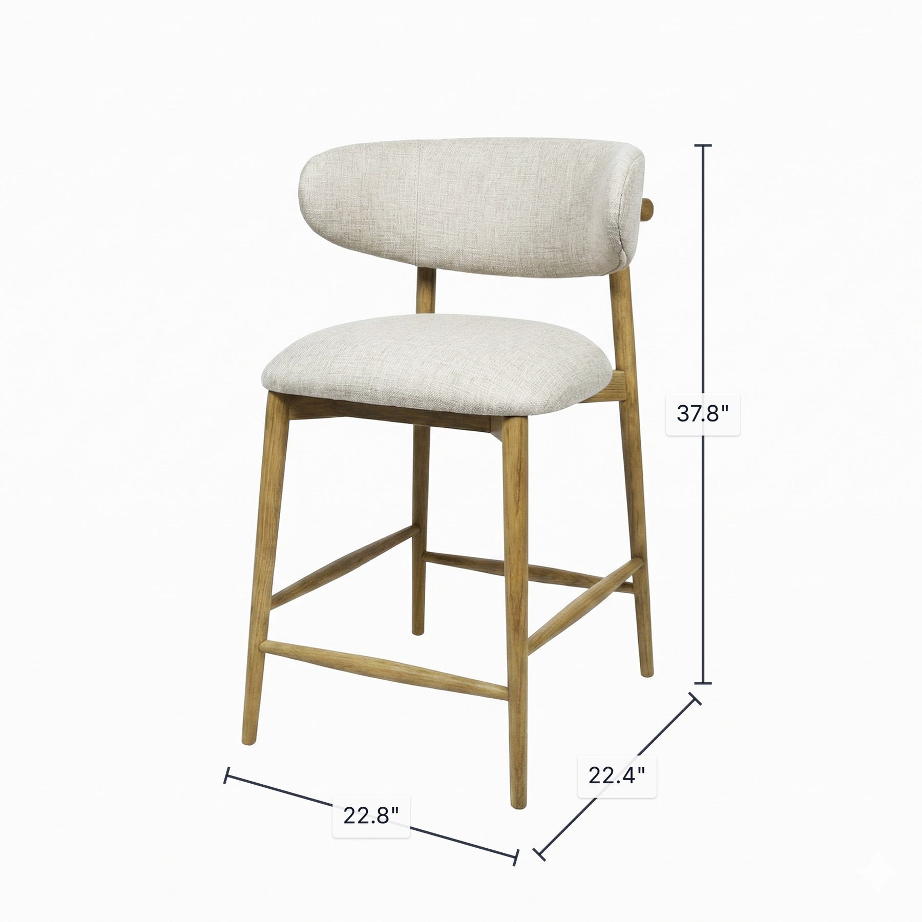 Milo Counter Stool - sleek stools for kitchen bars | Image 3 | InSTYLE Home & Rugs
