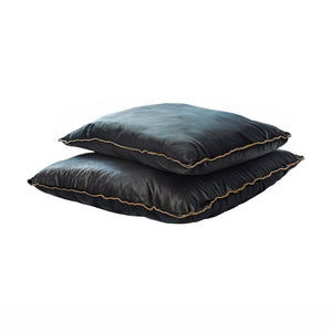 Relax Black Leather Cushions - comfortable cushion for adding softness to your sofa | Image 1 | InSTYLE Home & Rugs