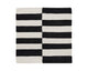 Zigby Hand-woven Rug - Black / Ivory Swatch