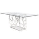 Lella - Rectangular Glass Top Dining Table