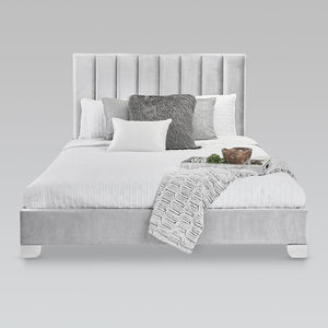URIEL Bed Queen Aspen White - stylish beds for any bedroom | Image 1 | InSTYLE Home & Rugs