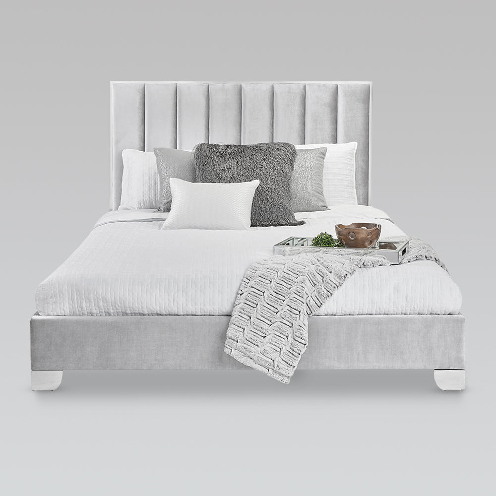 URIEL Bed Queen Aspen White - stylish beds for any bedroom | Image 2 | InSTYLE Home & Rugs