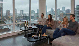 Action Lift-Top Coffee Table — Black Convertible Coffee Table - black lift-top coffee table that converts to a work or dining surface | Image 5 | InSTYLE Home & Rugs