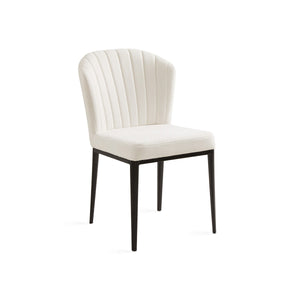 Shell Dining Chair GY-DC-A14BK Silex Ivory - stylish chairs for any table | Image 1 | InSTYLE Home & Rugs