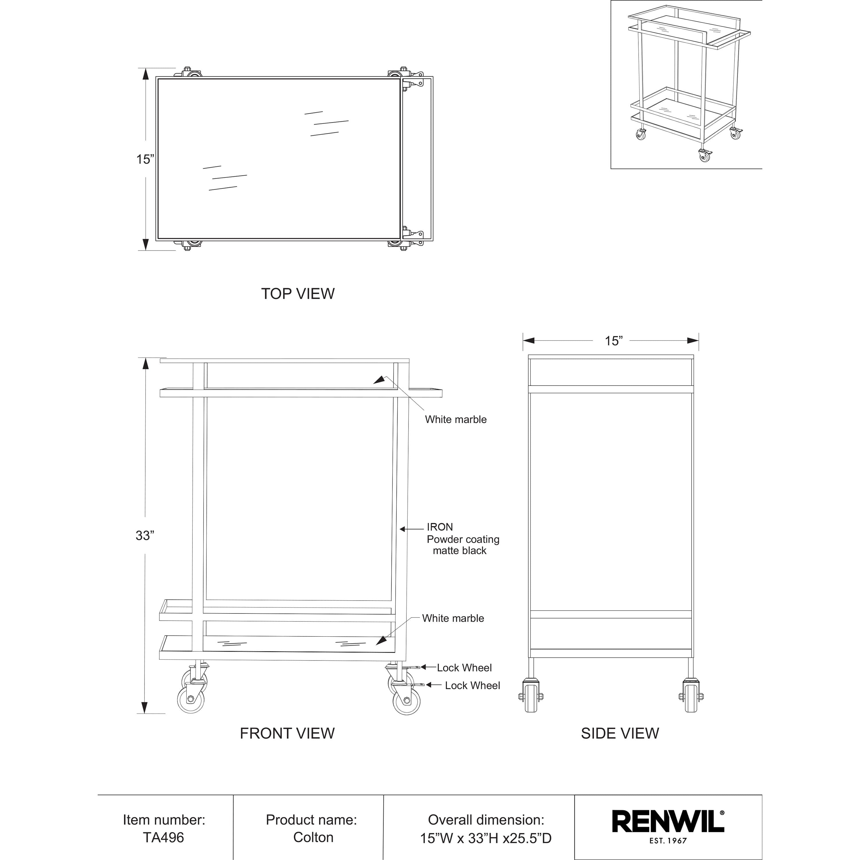 Colton* - functional accent table with unique design for any room | Image 6 | InSTYLE Home & Rugs