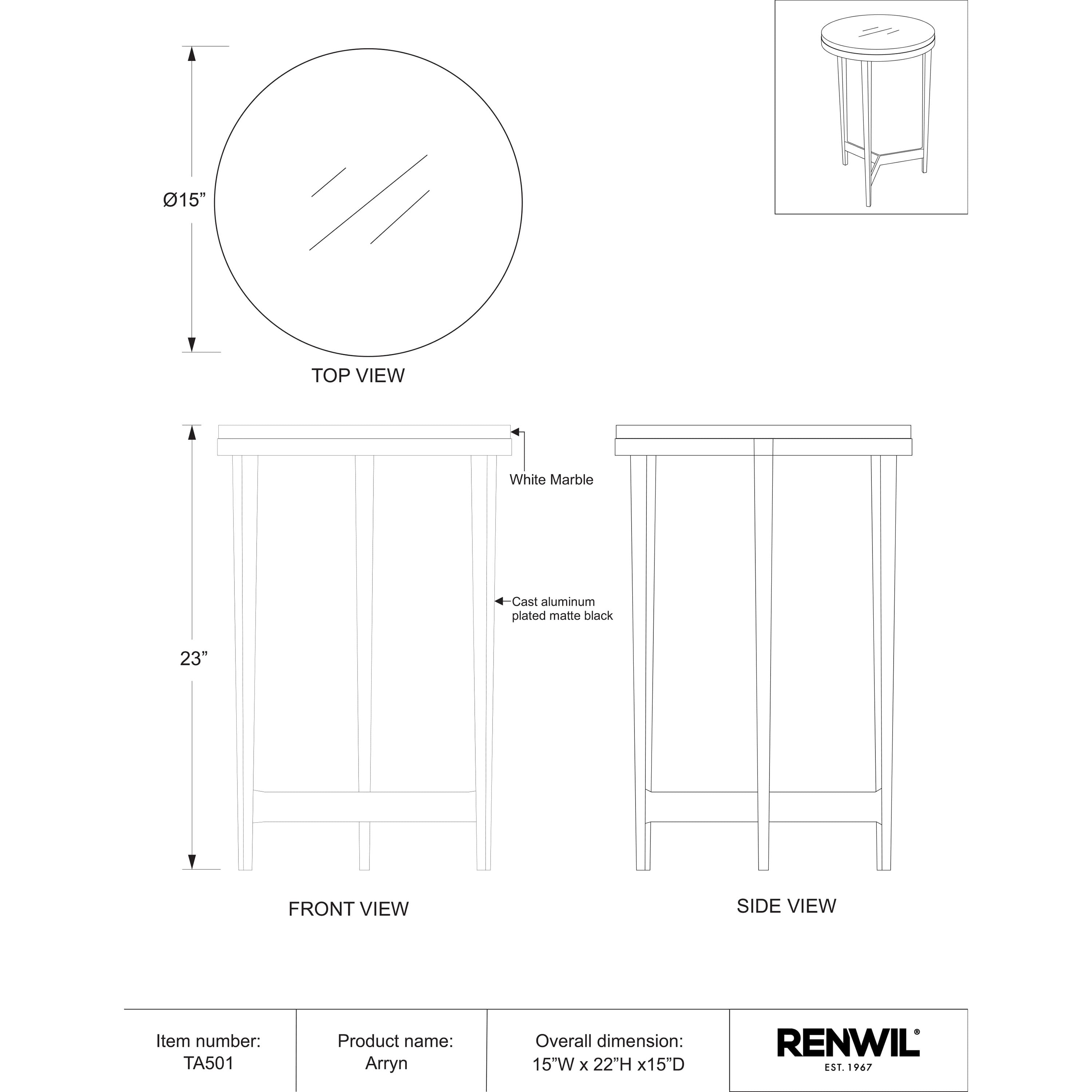 Arryn* - functional accent table with unique design for any room | Image 6 | InSTYLE Home & Rugs