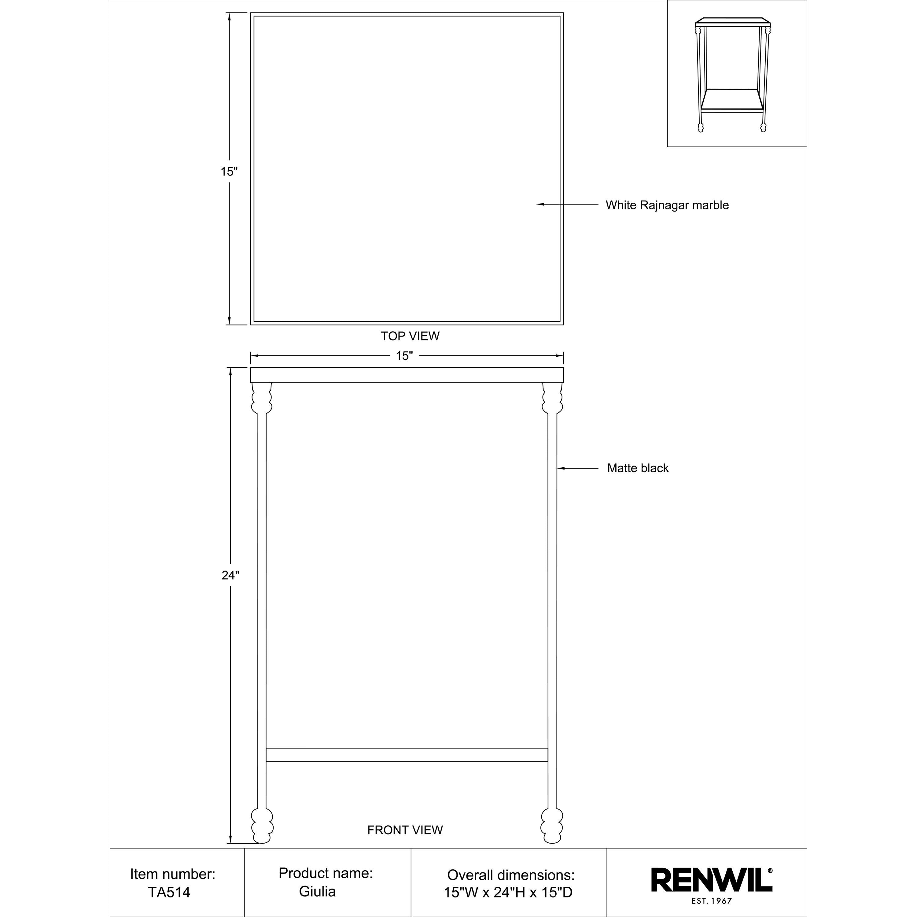 Giulia* - small accent table with storage for a clutter-free space | Image 7 | InSTYLE Home & Rugs
