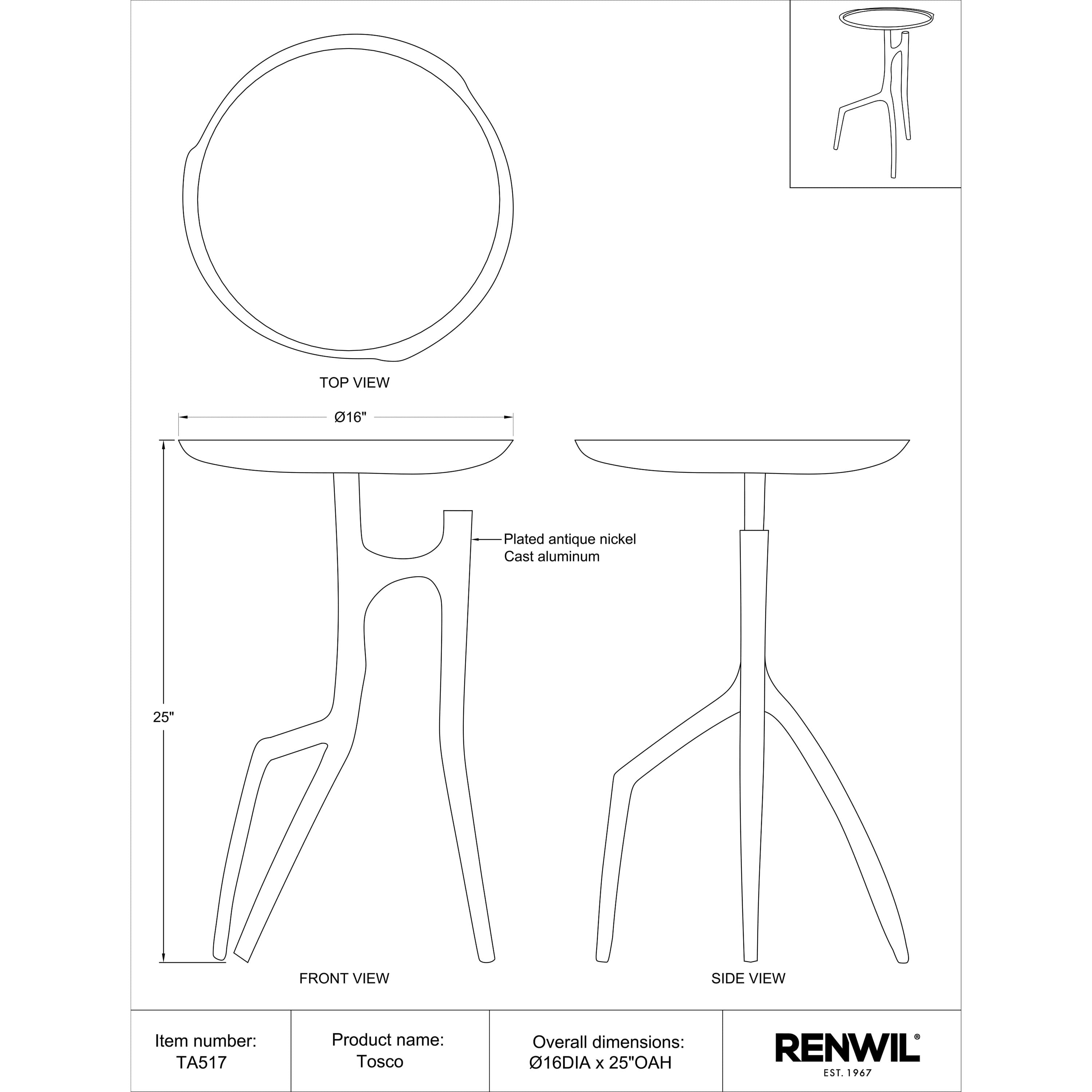 Tosco* - small accent table with storage for a clutter-free space | Image 5 | InSTYLE Home & Rugs