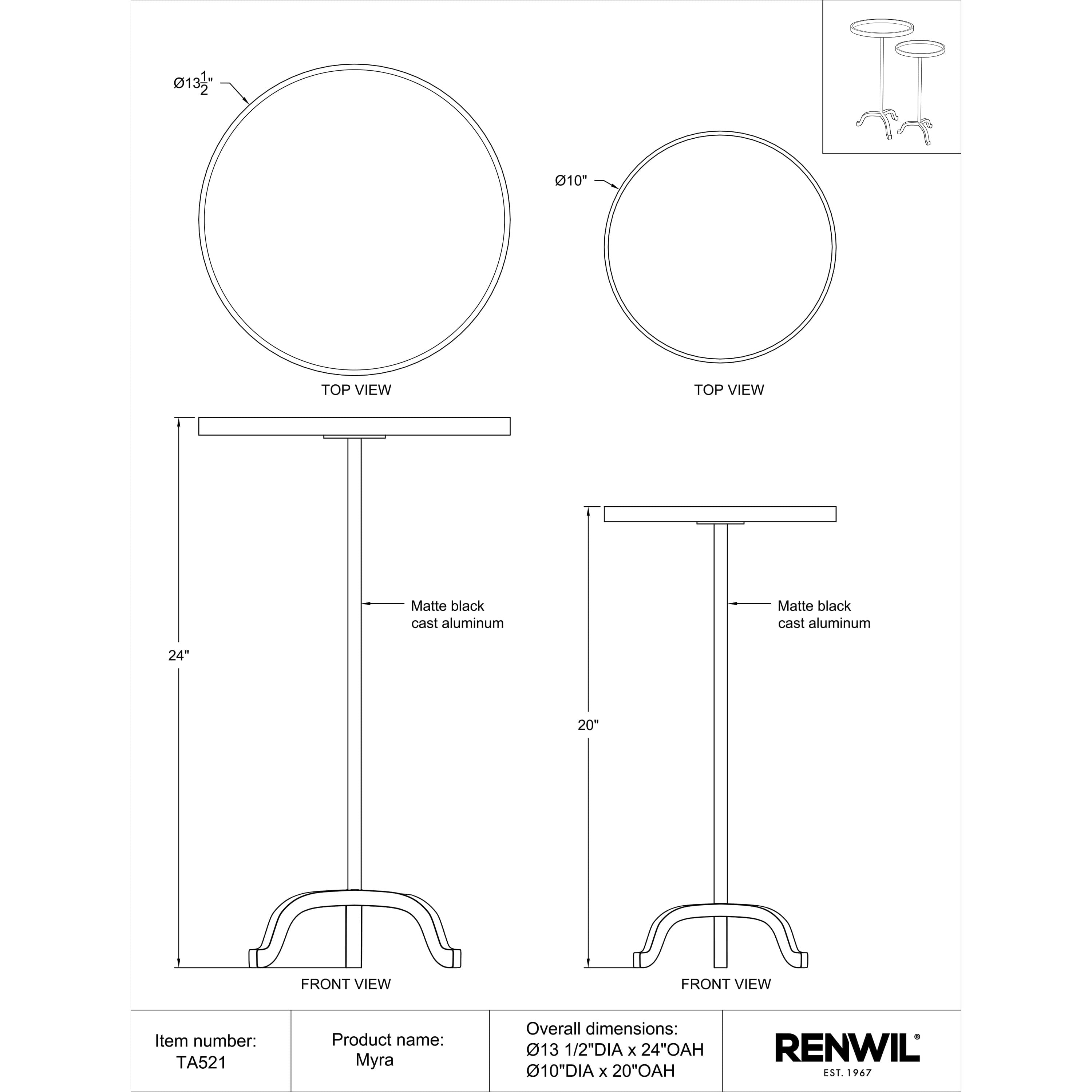 Myra* - functional accent table with unique design for any room | Image 6 | InSTYLE Home & Rugs