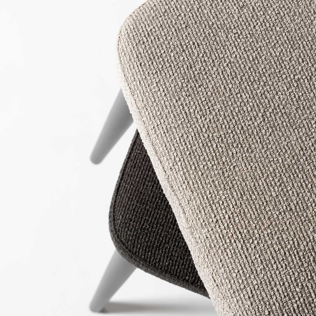 Tommy Stool — Charcoal Upholstered Stool with Black Steel Frame - charcoal upholstered stool on a black powder-coated steel frame | Image 11 | InSTYLE Home & Rugs