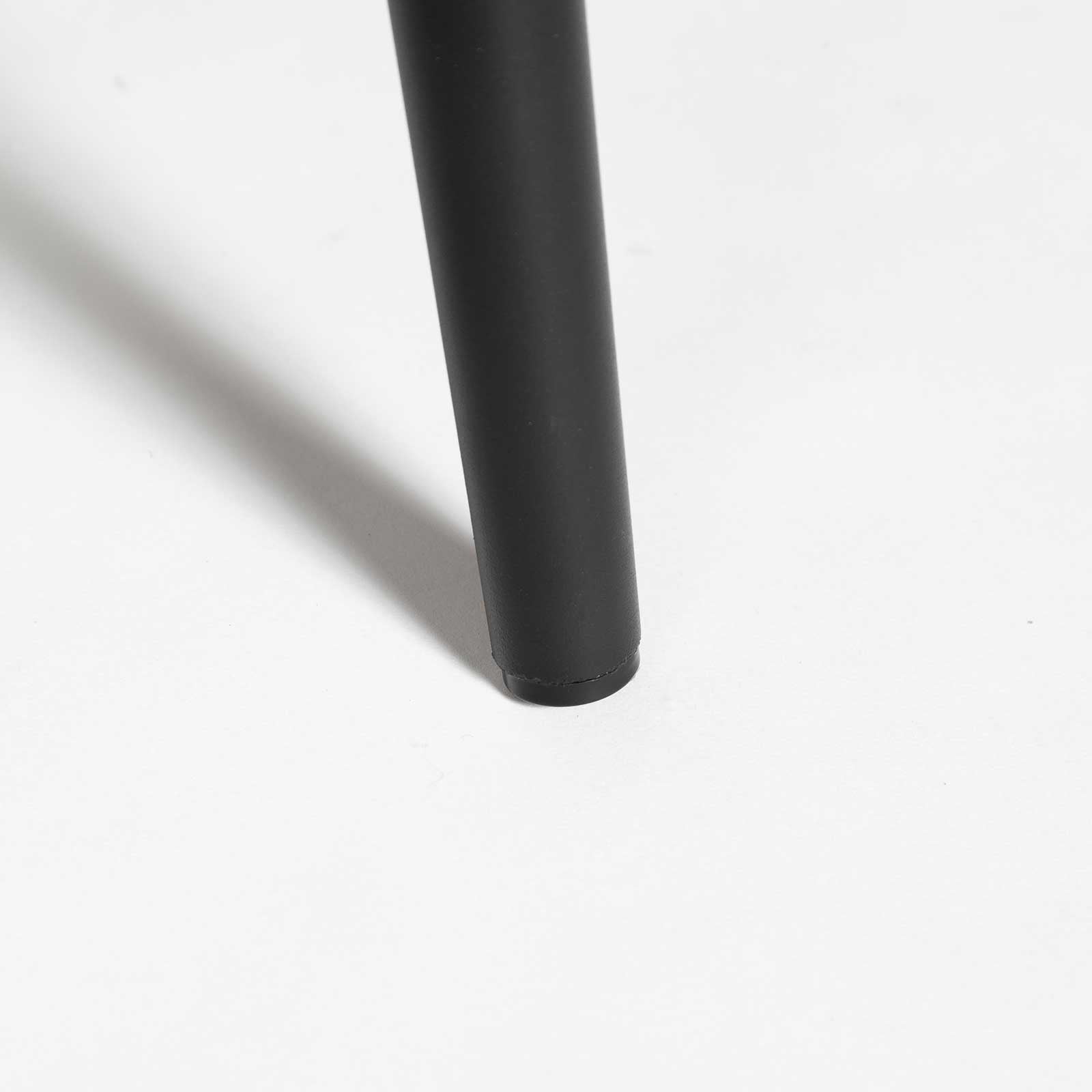 Tommy Stool — Charcoal Upholstered Stool with Black Steel Frame - charcoal upholstered stool on a black powder-coated steel frame | Image 13 | InSTYLE Home & Rugs