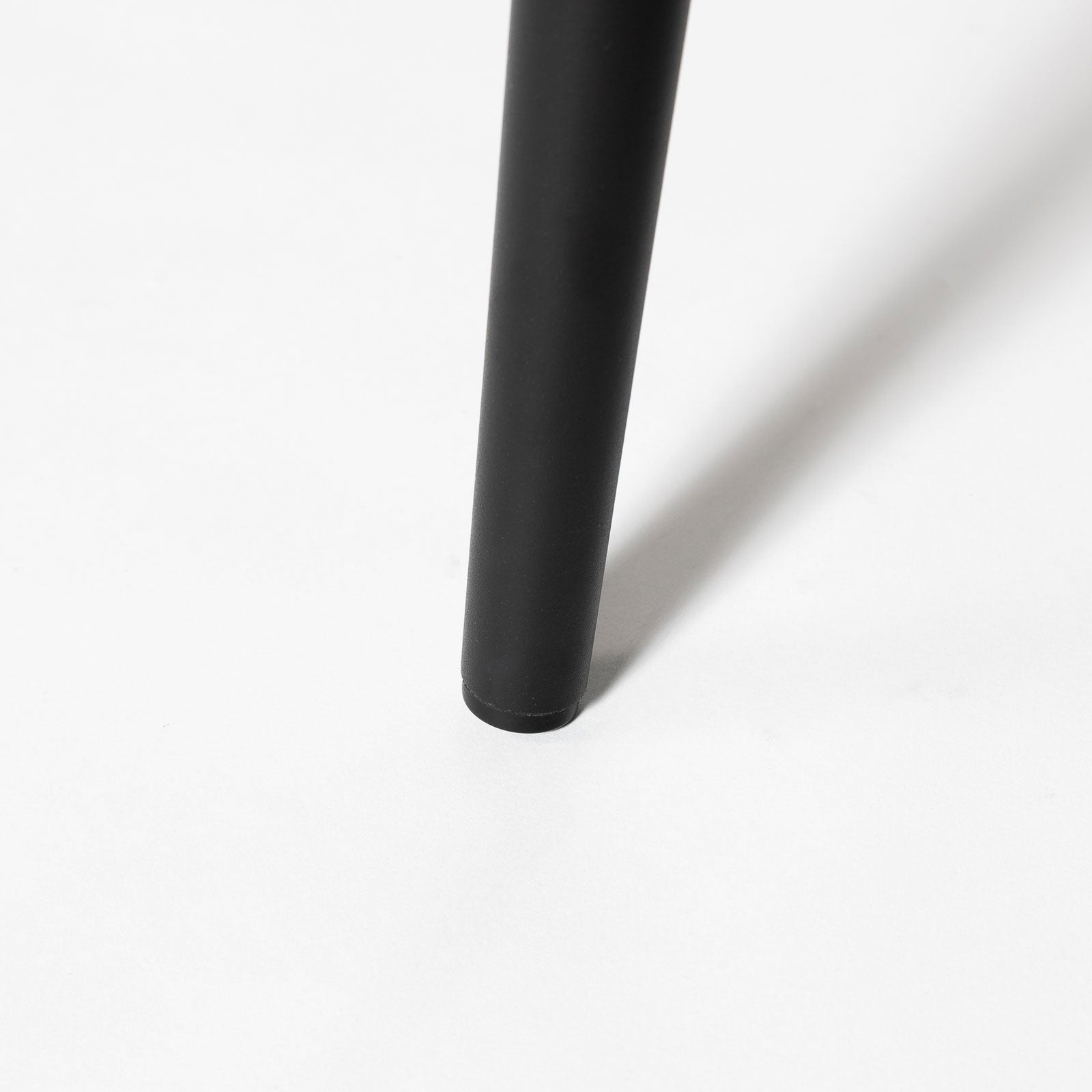 Tommy Stool — Charcoal Upholstered Stool with Black Steel Frame - charcoal upholstered stool on a black powder-coated steel frame | Image 3 | InSTYLE Home & Rugs