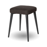 Tommy Stool — Charcoal Upholstered Stool with Black Steel Frame - charcoal upholstered stool on a black powder-coated steel frame | Image 1 | InSTYLE Home & Rugs