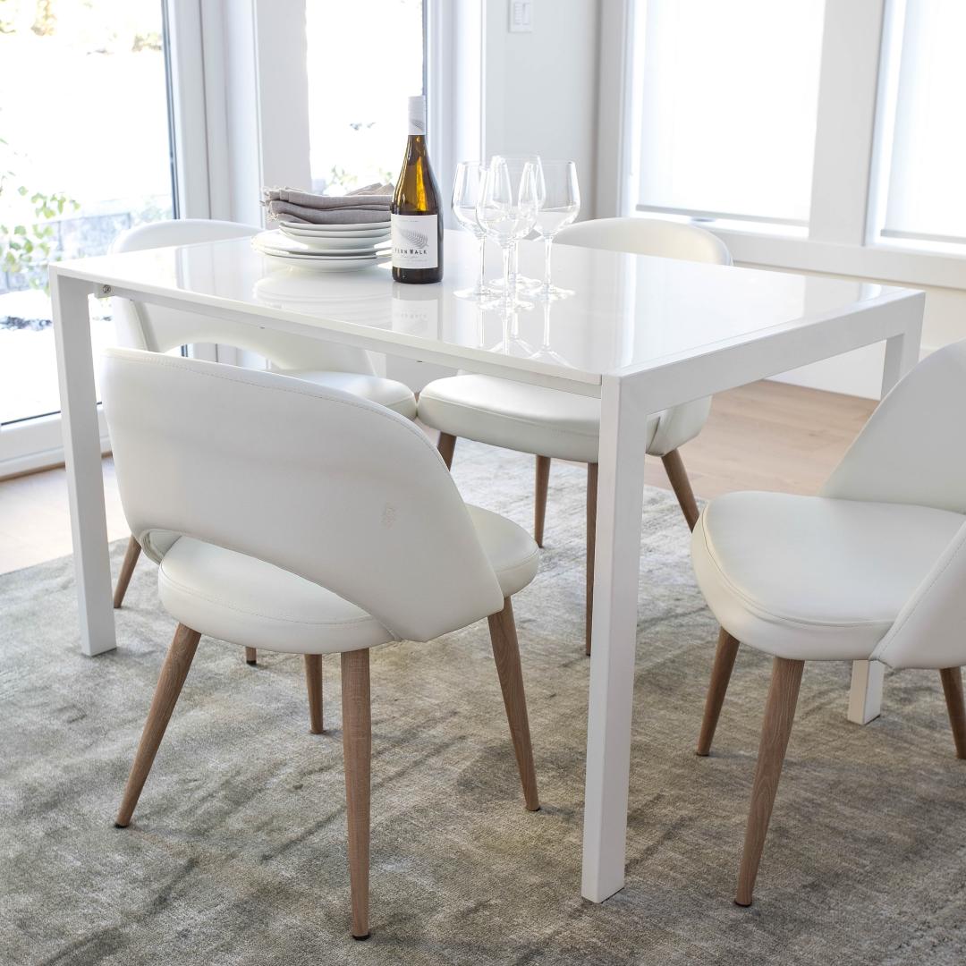 Turner Chair — PU Leather Dining Chair with Wood-Look Metal Base - pu leather dining chair with a wood-look metal base | Image 12 | InSTYLE Home & Rugs