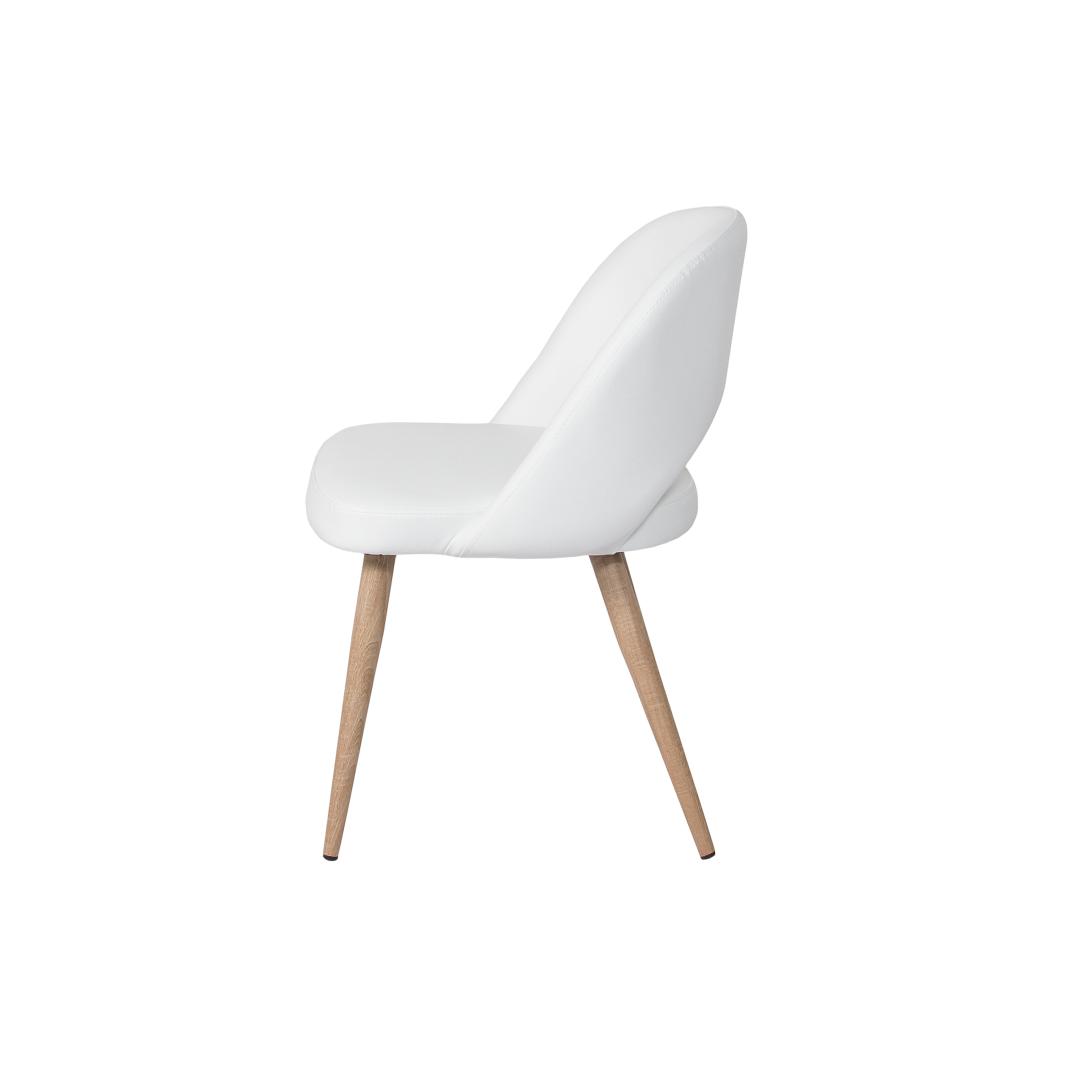 Turner Chair — PU Leather Dining Chair with Wood-Look Metal Base - pu leather dining chair with a wood-look metal base | Image 16 | InSTYLE Home & Rugs