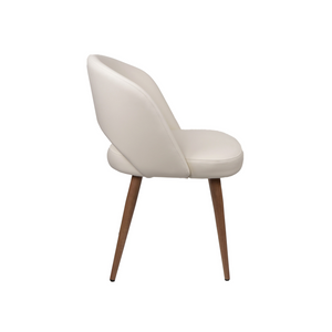 Turner Chair — PU Leather Dining Chair with Wood-Look Metal Base - pu leather dining chair with a wood-look metal base | Image 6 | InSTYLE Home & Rugs