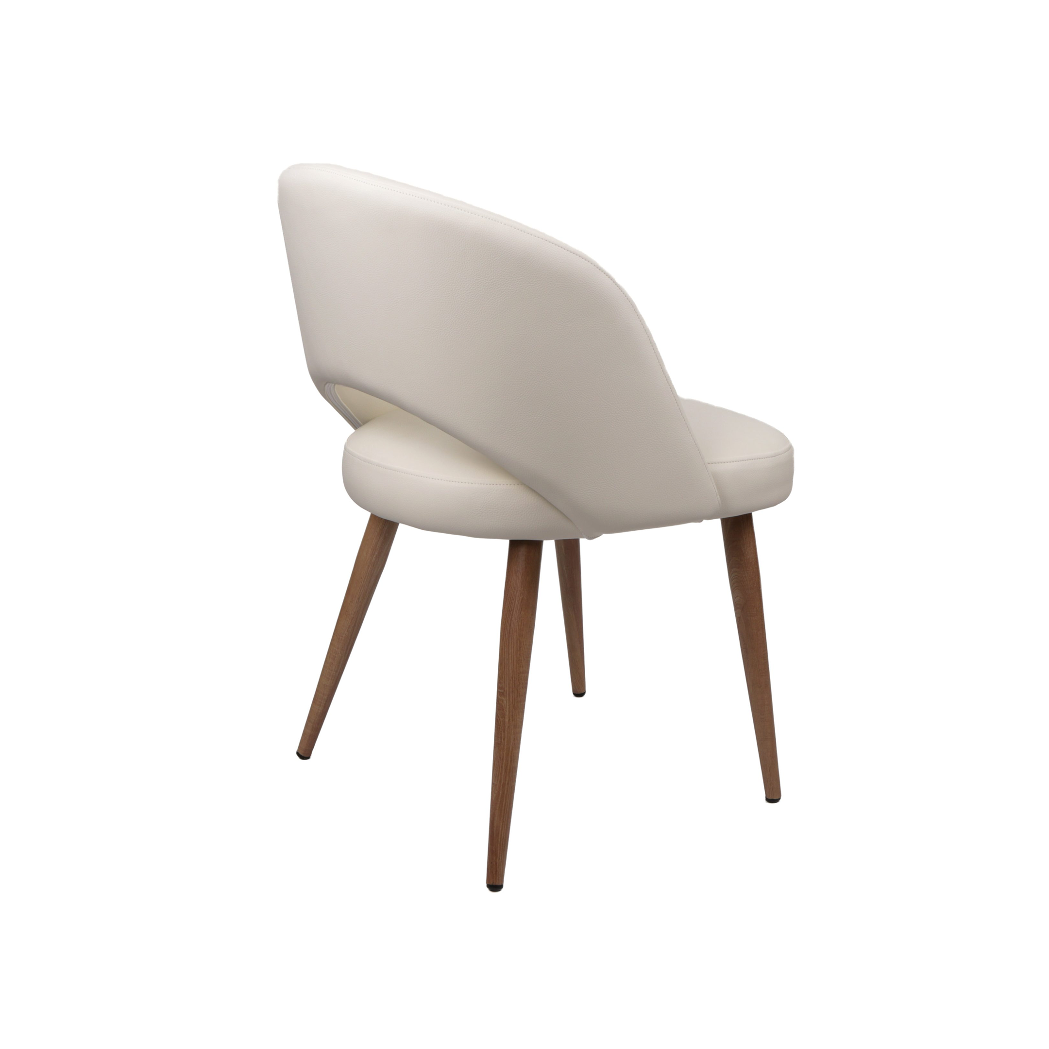 Turner Chair — PU Leather Dining Chair with Wood-Look Metal Base - pu leather dining chair with a wood-look metal base | Image 7 | InSTYLE Home & Rugs