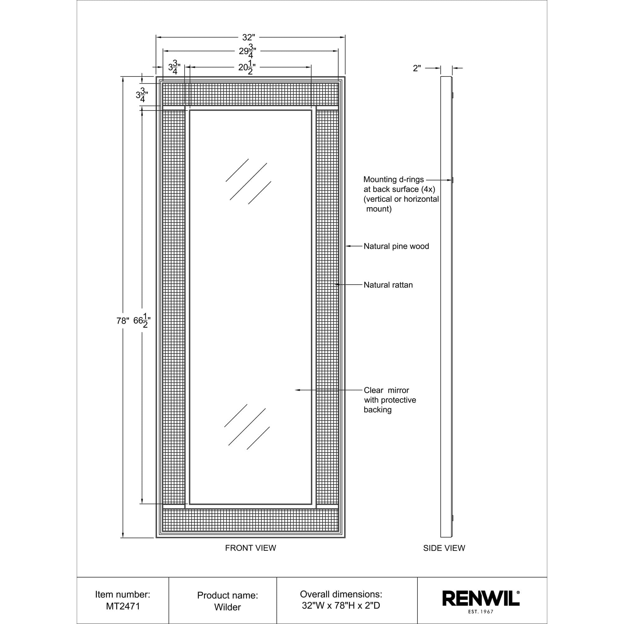 Wilder - available in various shapes, sizes, and frame styles | Image 6 | InSTYLE Home & Rugs