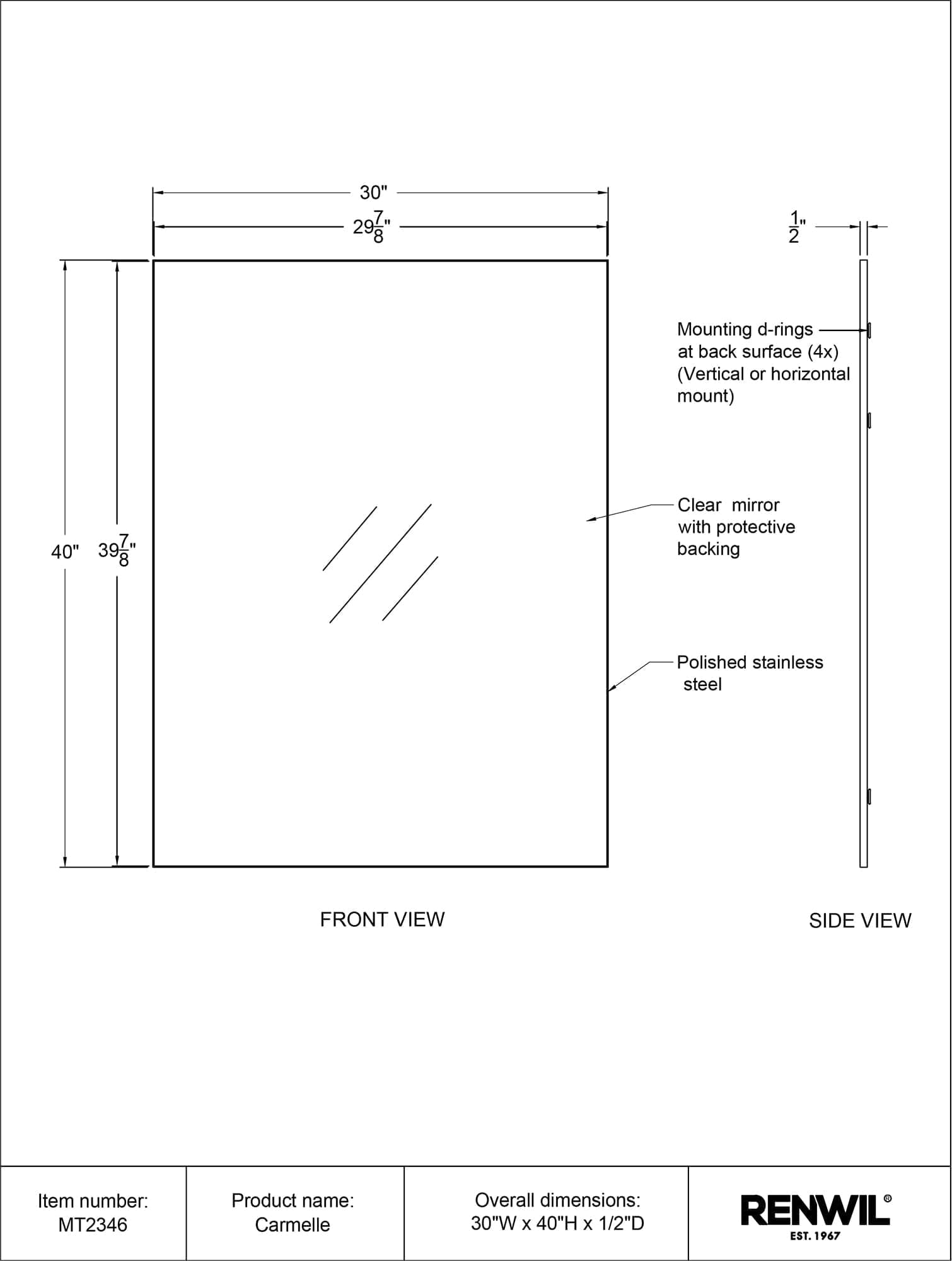 Carmelle - available in various shapes, sizes, and frame styles | Image 6 | InSTYLE Home & Rugs