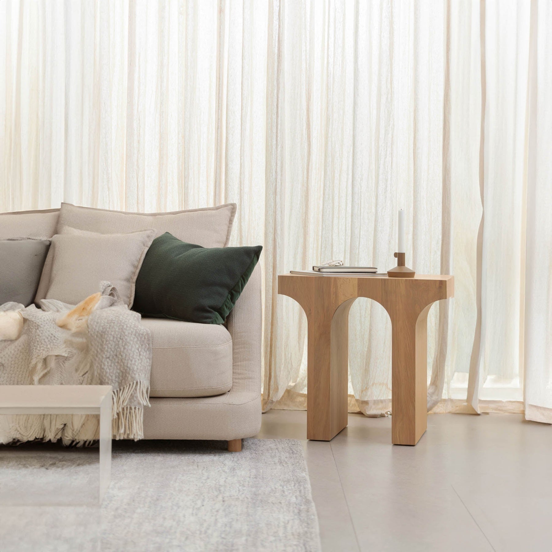 Umbrella Side Table - perfect for holding drinks, lamps, and other essentials | Image 7 | InSTYLE Home & Rugs