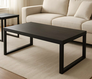 DAVID Black Ash Wood Top Coffee Table GY-CT-10913WD - modern design for any room | Image 2 | InSTYLE Home & Rugs