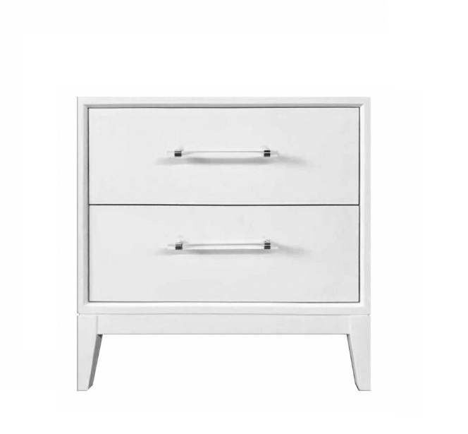 Blanca Night Stand Condo Size W/2 Drawers - spacious drawer for organized storage in any room | Image 2 | InSTYLE Home & Rugs