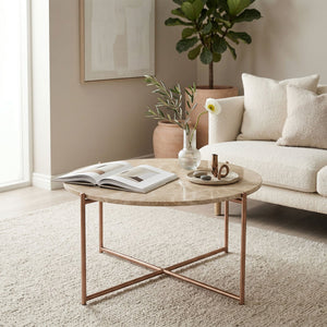 Venice Round Coffee Table - stylish tables for living rooms | Image 2 | InSTYLE Home & Rugs
