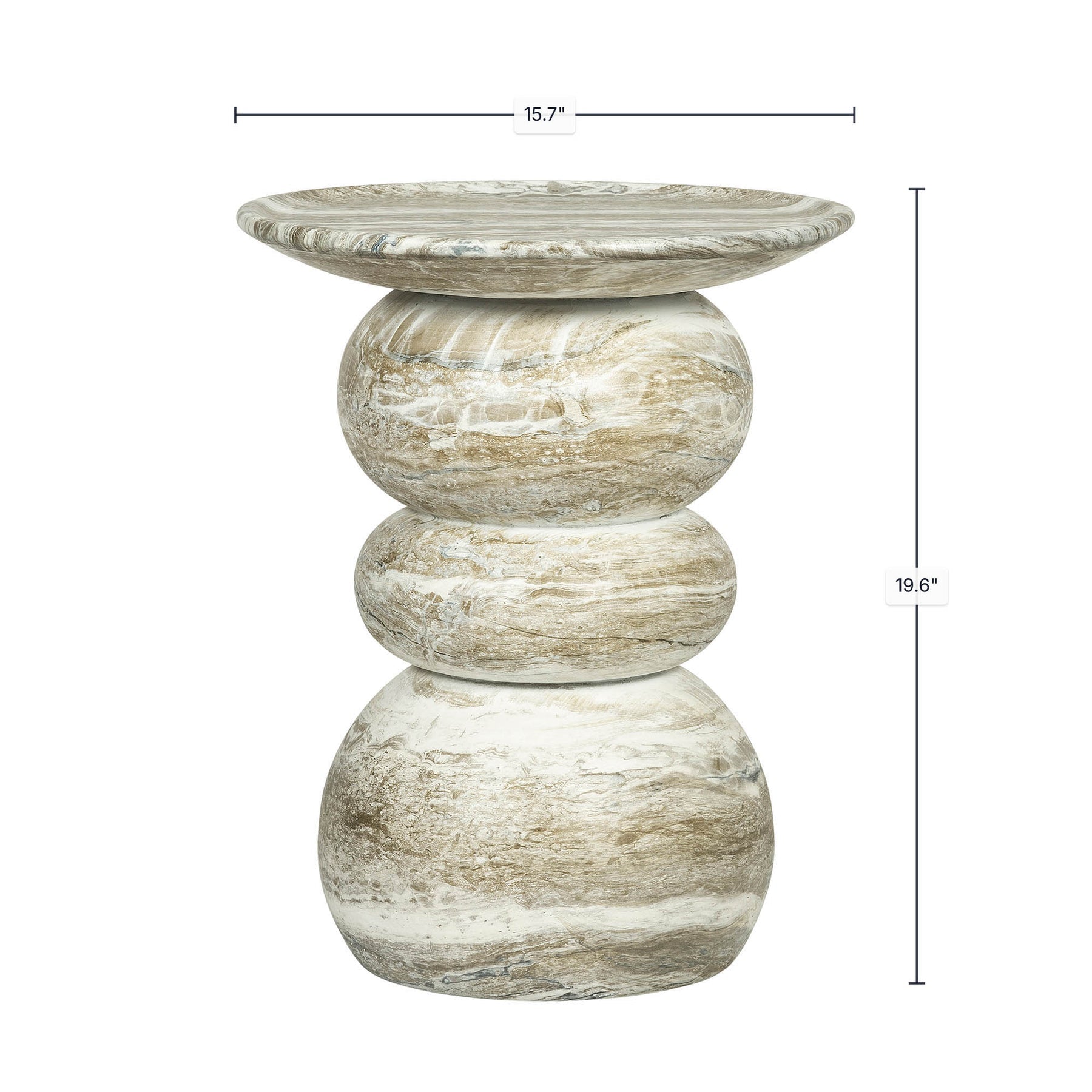 Temple Side Table - chic and functional side table for your living room | Image 3 | InSTYLE Home & Rugs