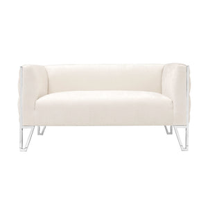 VERMONT Loveseat Ivory - modern ivory loveseat | Image 1 | InSTYLE Home & Rugs
