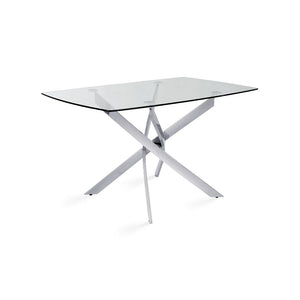 Victor GY93 Rectangle Glass Dining Table - stylish dining tables for gatherings | Image 2 | InSTYLE Home & Rugs