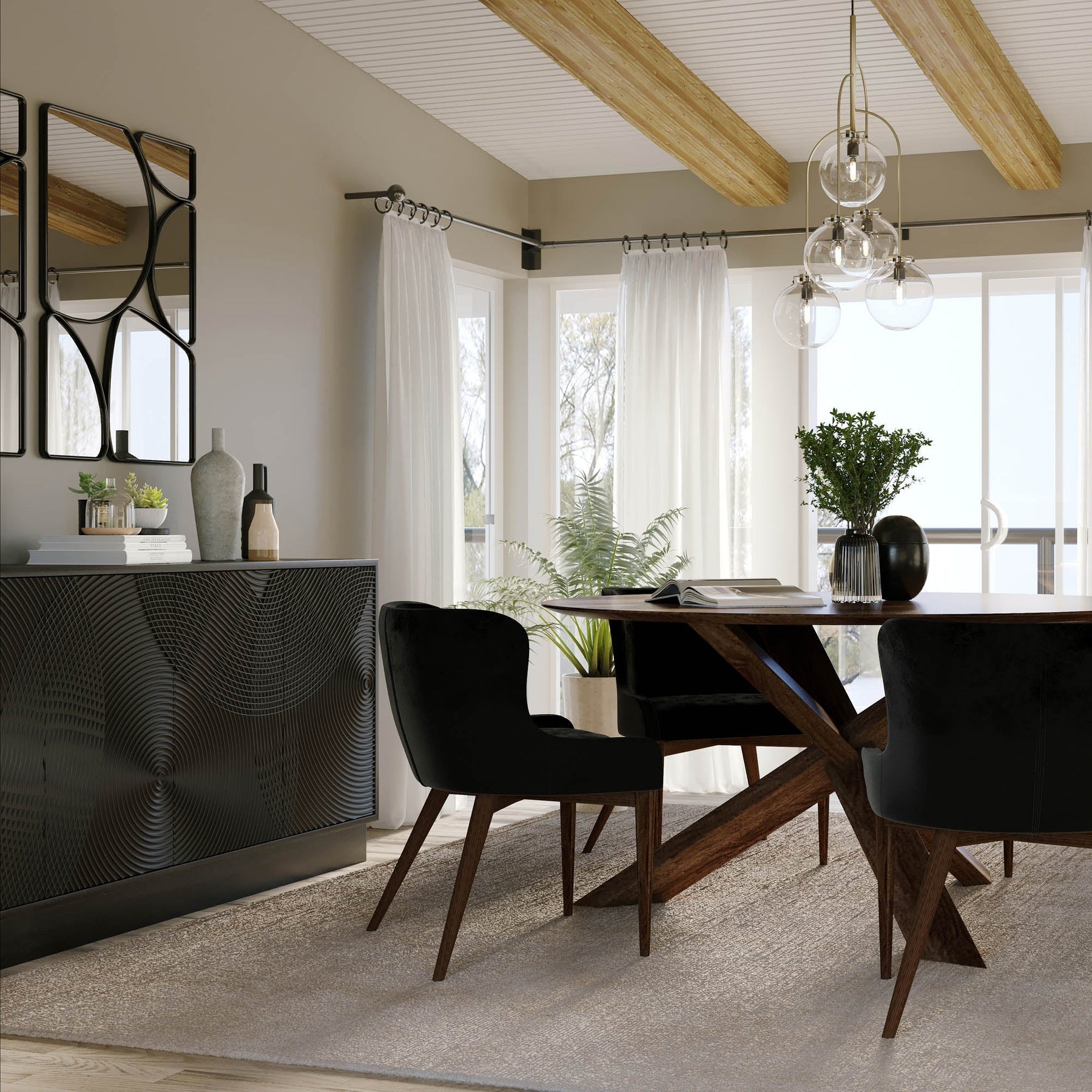 Round 3-Legged Dining Table - stylish chairs for any table | Image 9 | InSTYLE Home & Rugs