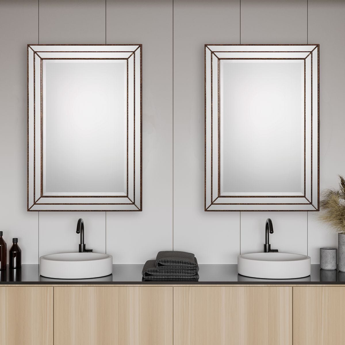 Mirror W00403 - available in various shapes, sizes, and frame styles | Image 5 | InSTYLE Home & Rugs