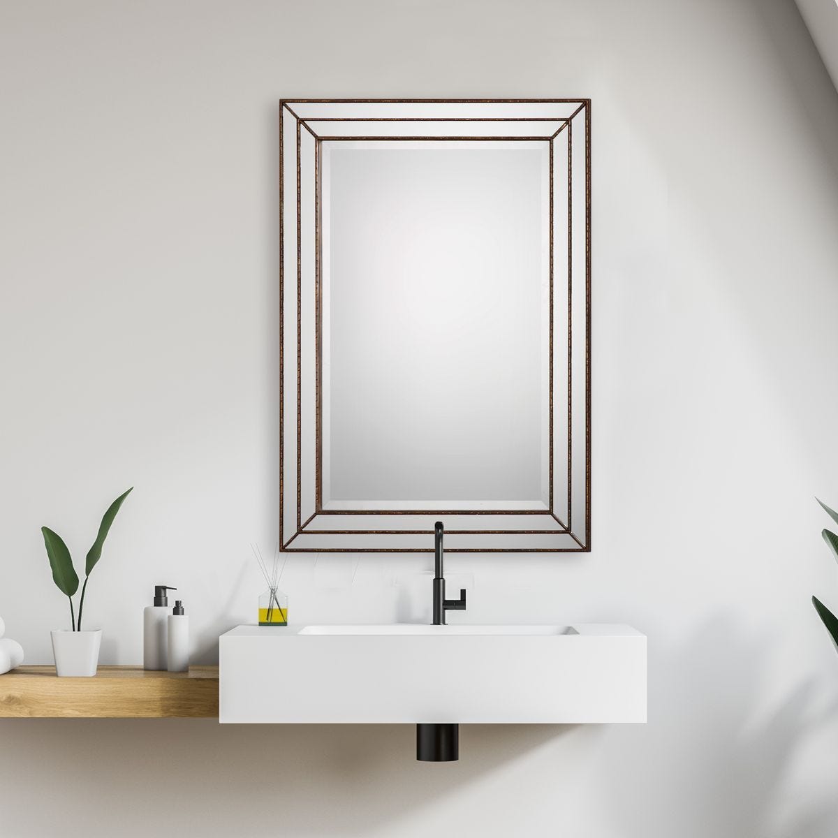 Mirror W00403 - available in various shapes, sizes, and frame styles | Image 1 | InSTYLE Home & Rugs