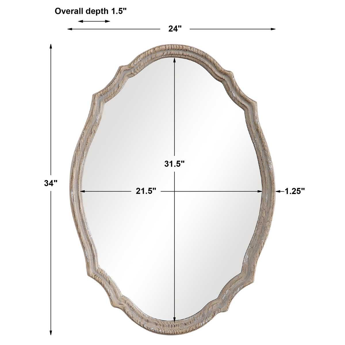 Mirror W00456 - available in various shapes, sizes, and frame styles | Image 7 | InSTYLE Home & Rugs
