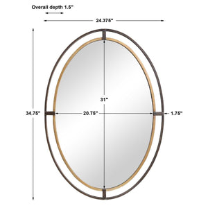 Mirror W00490 - perfect for enhancing light and creating a sense of space | Image 7 | InSTYLE Home & Rugs