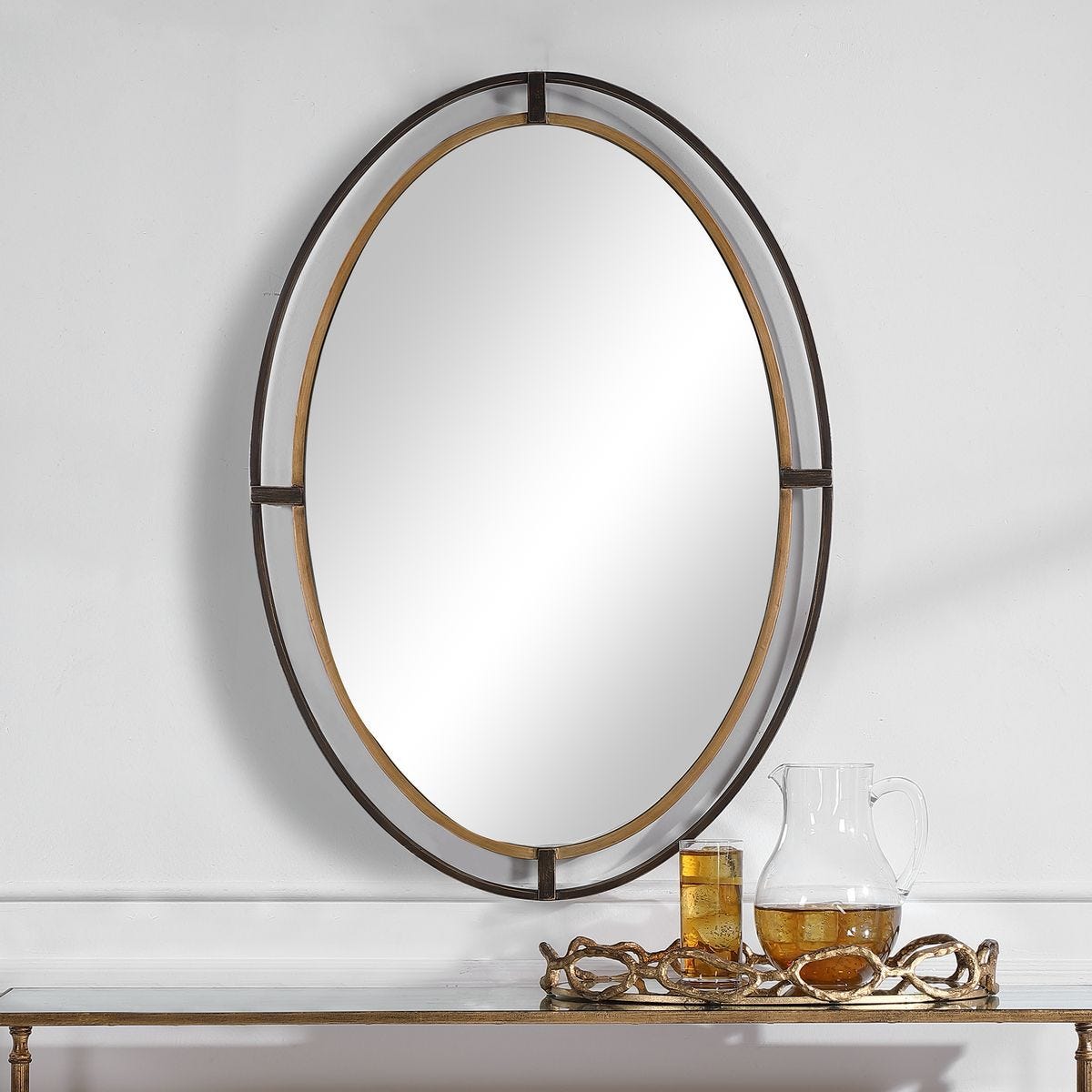 Mirror W00490 - perfect for enhancing light and creating a sense of space | Image 6 | InSTYLE Home & Rugs