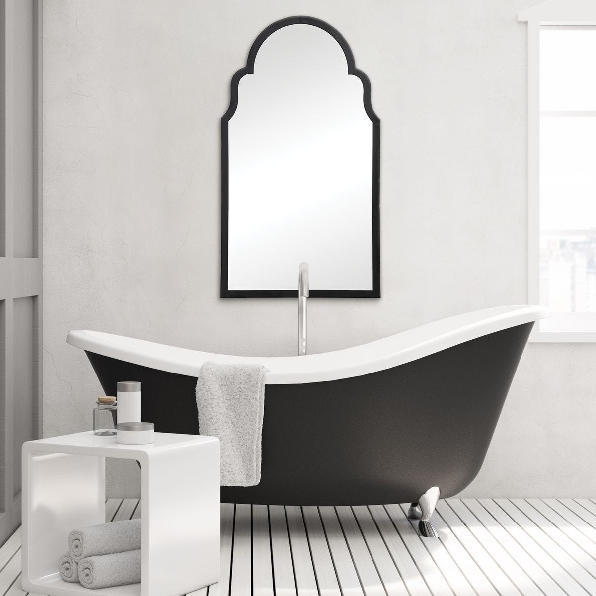 Mirror W00494 - perfect for enhancing light and creating a sense of space | Image 1 | InSTYLE Home & Rugs