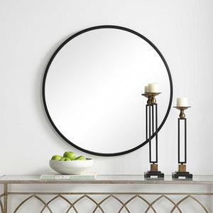 Mirror 37 x 37 (Round) - perfect for enhancing light and creating a sense of space | Image 6 | InSTYLE Home & Rugs
