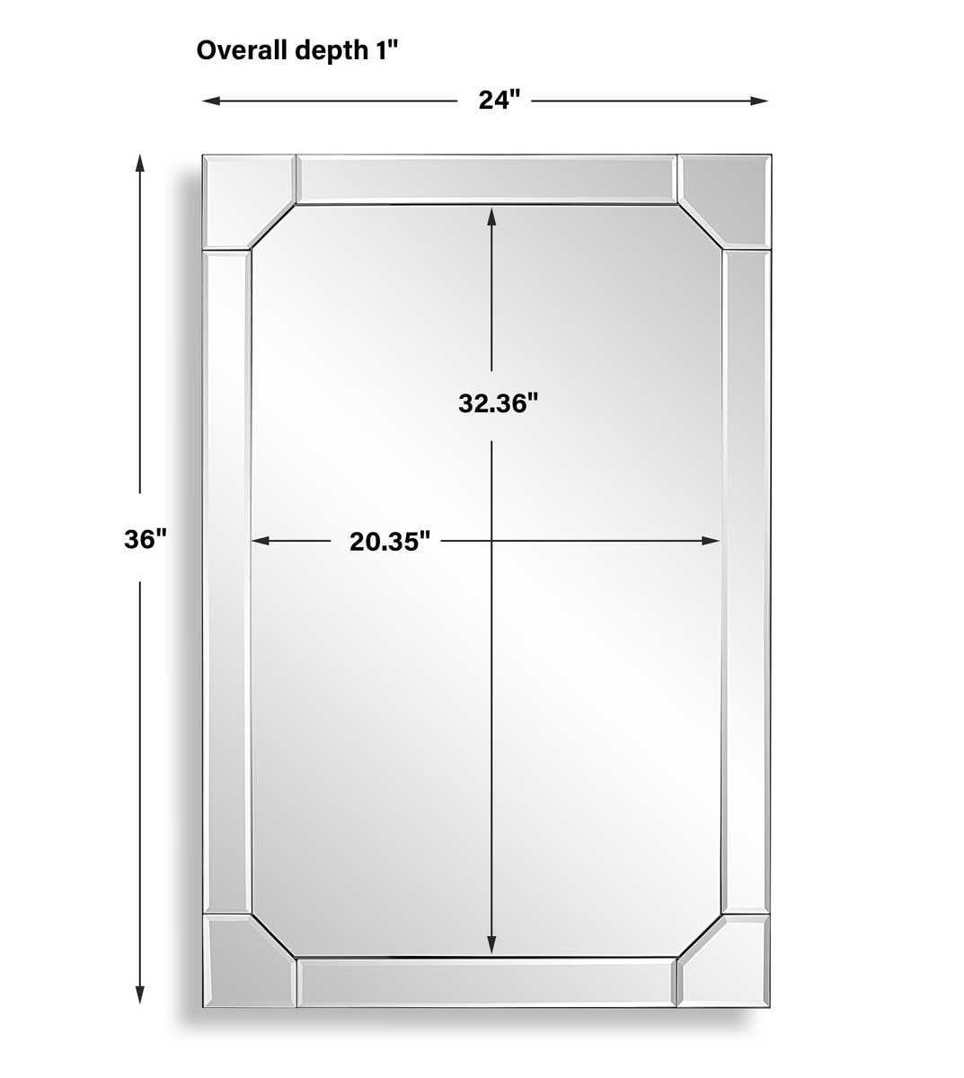 Mirror W00603 - perfect for enhancing light and creating a sense of space | Image 7 | InSTYLE Home & Rugs