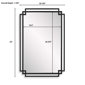Mirror W00612 - perfect for enhancing light and creating a sense of space | Image 7 | InSTYLE Home & Rugs