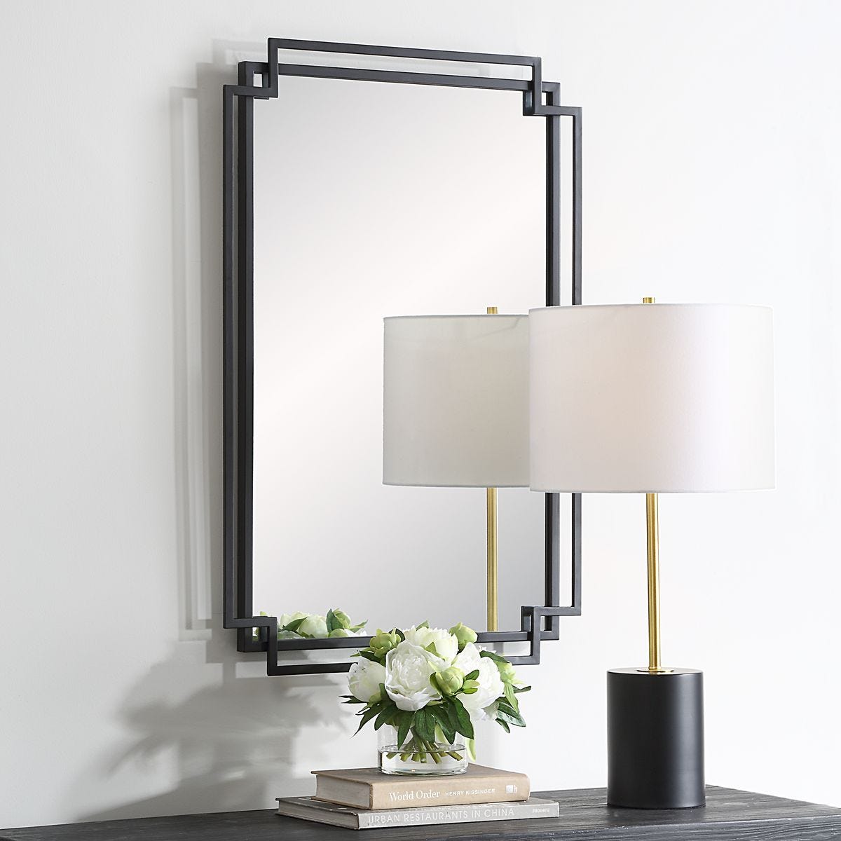 Mirror W00612 - perfect for enhancing light and creating a sense of space | Image 3 | InSTYLE Home & Rugs